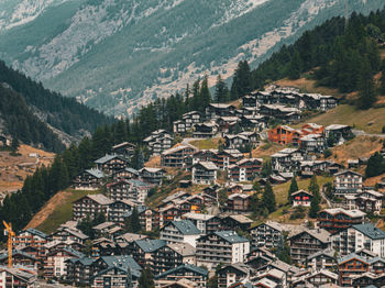 High angle view of townscape