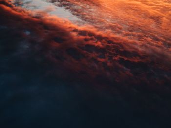 Aerial view of cloudscape