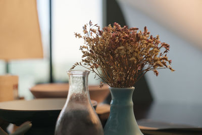 Close-up of plants in vase at home