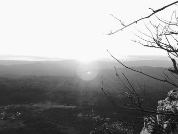 Scenic view of landscape against clear sky