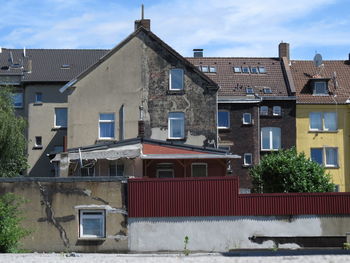 Residential buildings in town