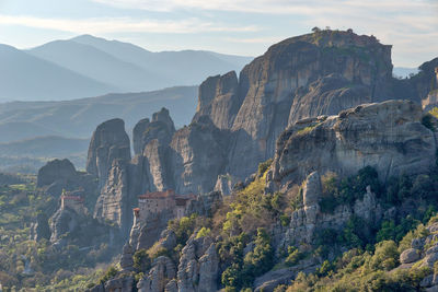 Scenic view of mountain range