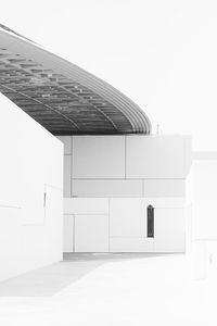 White building against clear sky