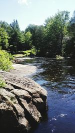 Scenic view of river against sky