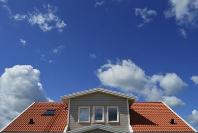 Low angle view of building against sky