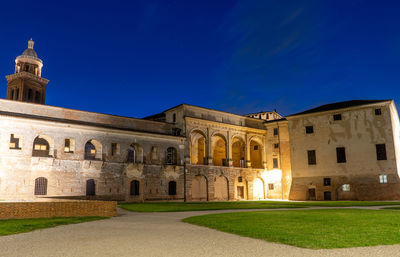 View of historical building against blue sky