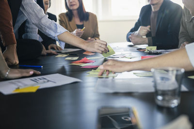 Group of business people during meeting in office