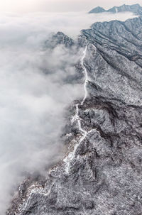 Scenic view of mountain against sky