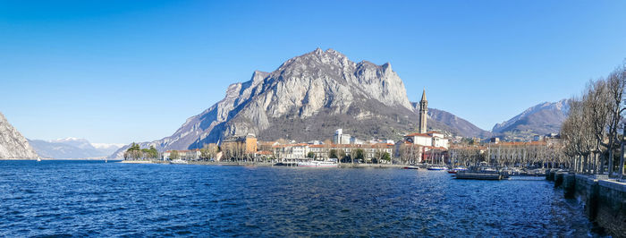 Landscape of lecco and of his beautiful lake and mountains