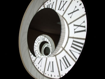 Close-up of illuminated clock