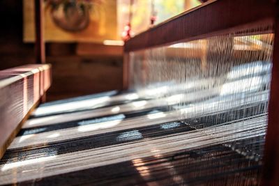 Close-up of piano keys