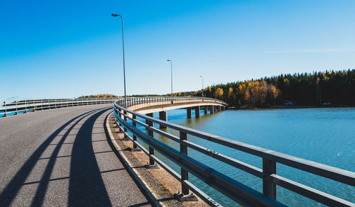 Bridge over river against sky