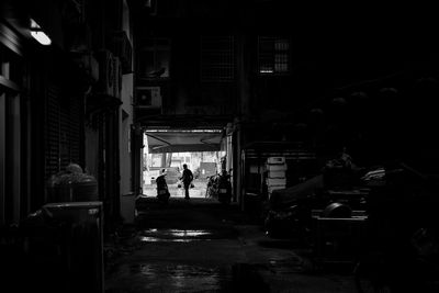 People walking in city