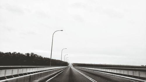 Empty road at night