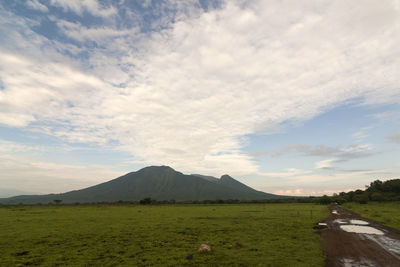 Scenic view of landscape against sky