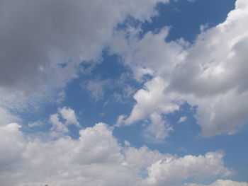 Low angle view of cloudy sky