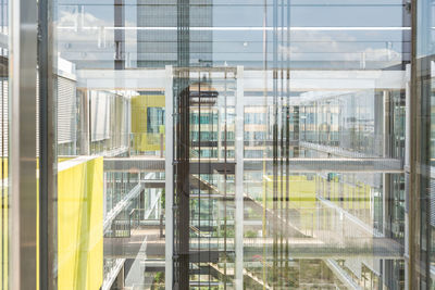 Full frame shot of glass building