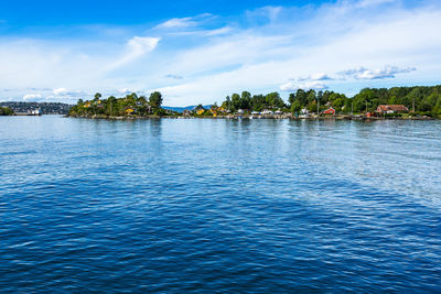 Hovedoya island is a popular day trip from oslo city to enjoy the landscape of oslo fjord, norway