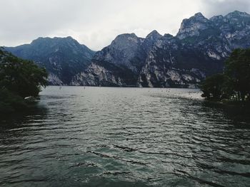 Scenic view of mountain against sky