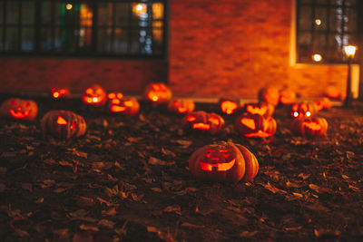 Close-up of jack o lantern