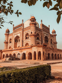 Low angle view of historical building against sky