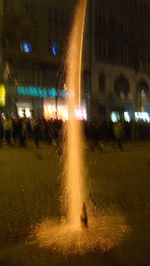 Fountain at night