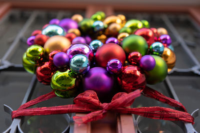 Close-up of multi colored balls