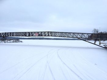 Bridge over white background