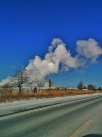 Road along landscape