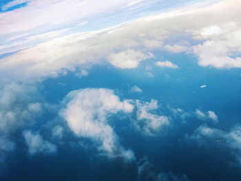 Aerial view of cloudy sky