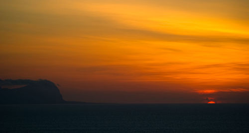 Sunset over sea