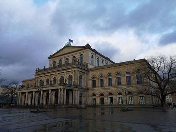 Low angle view of building against sky