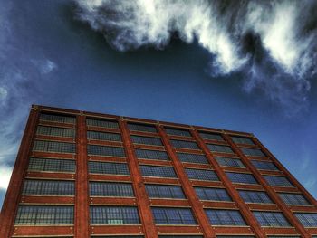 Low angle view of building against sky