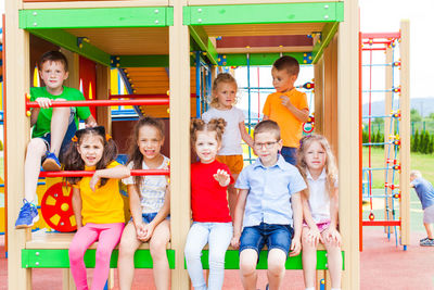 Kids playing in playground