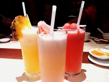 Close-up of drink on table