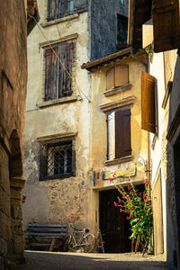 Low angle view of old building