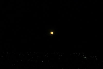 Scenic view of moon in sky at night