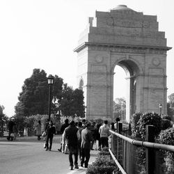 Tourists in park