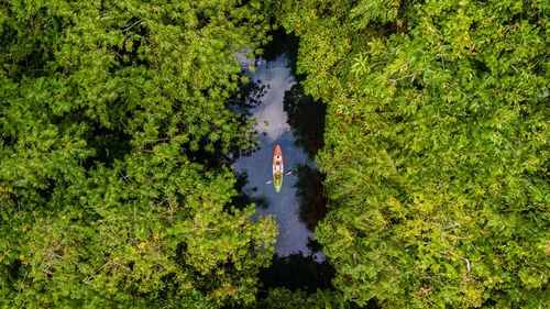 High angle view of water