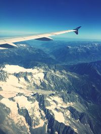 Aerial view of mountain range