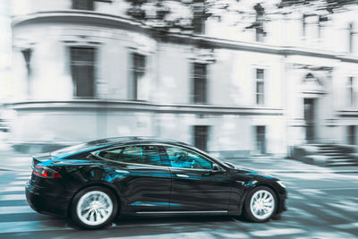 View of car on road