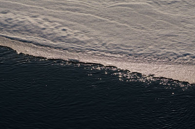 High angle view of beach