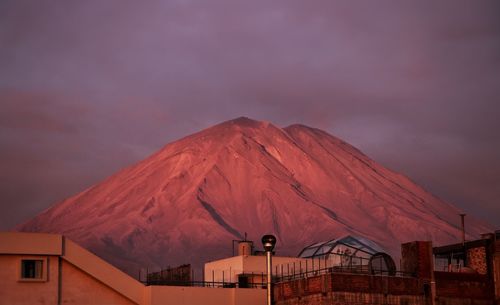 Misti volcano, view from arequipa, peru