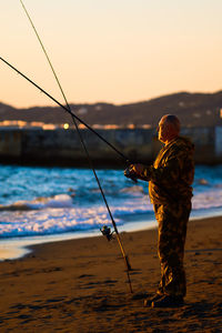 Man fishing rod