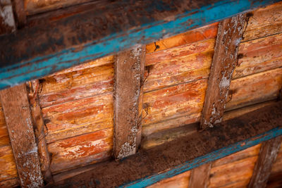 Close-up of wooden wall