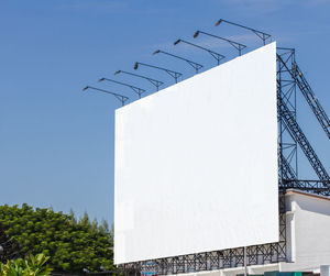 Low angle view of building against clear sky