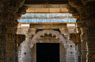 Low angle view of historical building