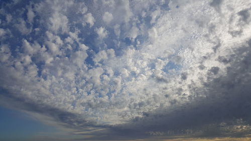 Low angle view of cloudscape against sky