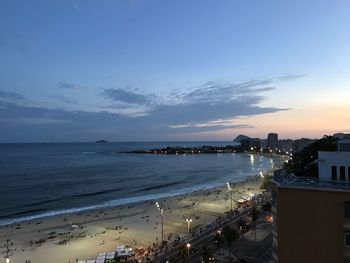 View of city at seaside