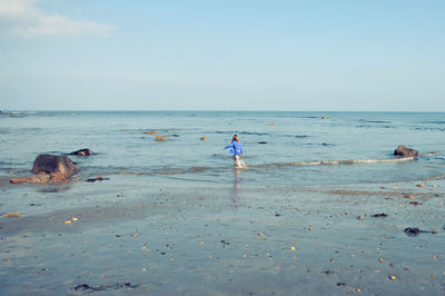 Scenic view of sea against sky